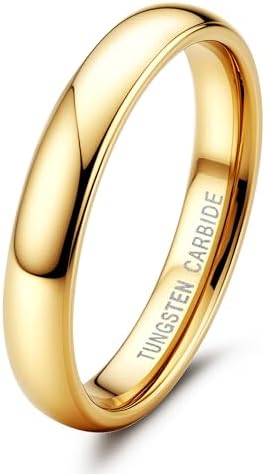 4mm Tungsten Rings for Men Women Hypoallergenic Wedding...
