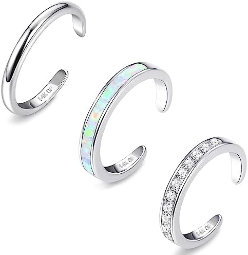 Gold Plated Toe Rings for Women Non Tarnish Adjustable...
