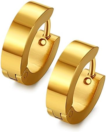 Small Gold Hoop Earrings for Men Women Hypoallergenic...
